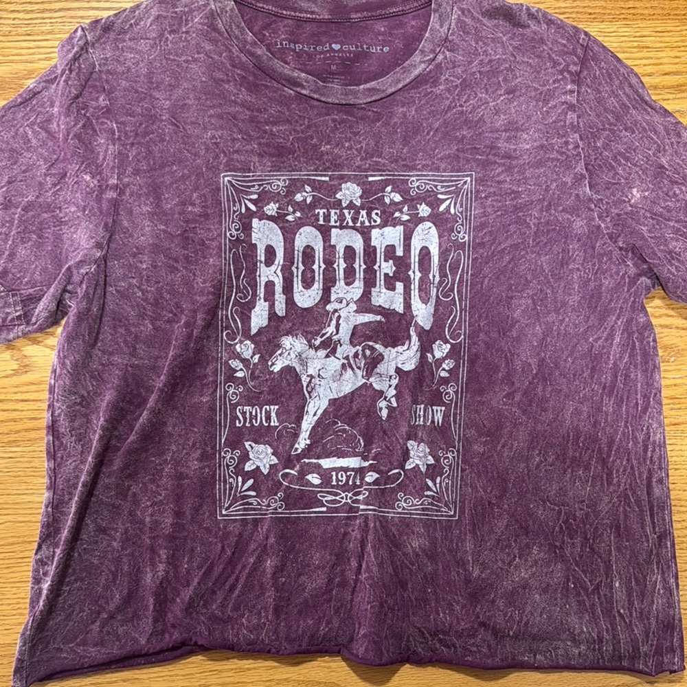 Purple Texas Rodeo Graphic T-Shirt